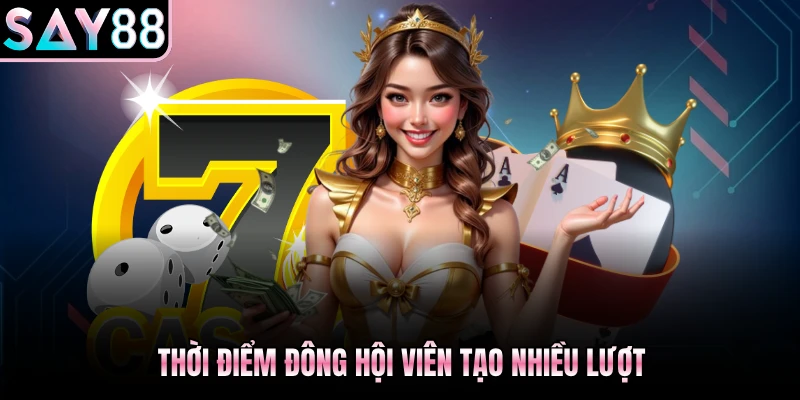 Thời điểm đông hội viên tạo nhiều lượt